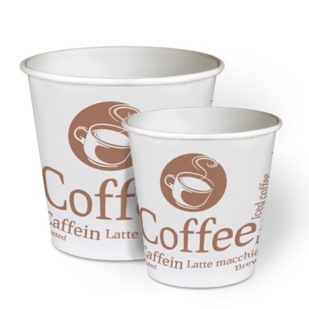 BICCHIERI IN CARTONCINO CON GRAFICA COFFEE