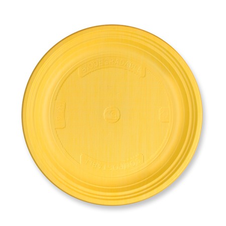 PIATTO MONOUSO IN MATERBI Ø 170 mm