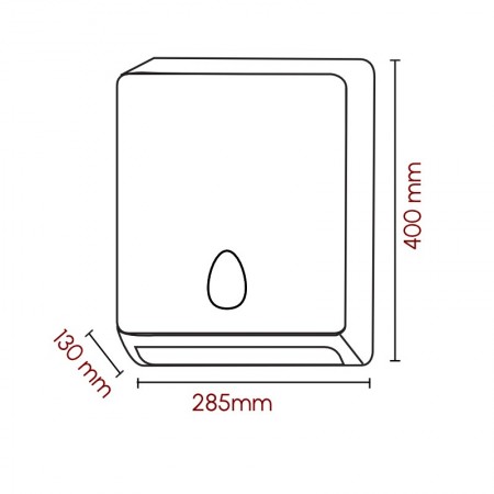 DISPENSER MAXI PER ASCIUGAMANI PIEGATI/INTERFOGLIATI