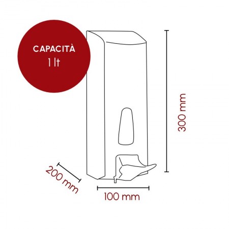 DISPENSER PER SAPONE E GEL 1 LT