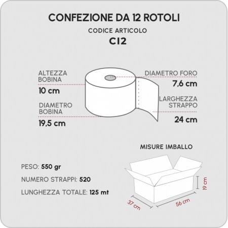 CARTA IGIENICA A ROTOLO JUMBO MINI
