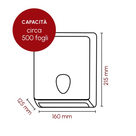 DISPENSER PER CARTA IGIENICA INTERFOGLIATA